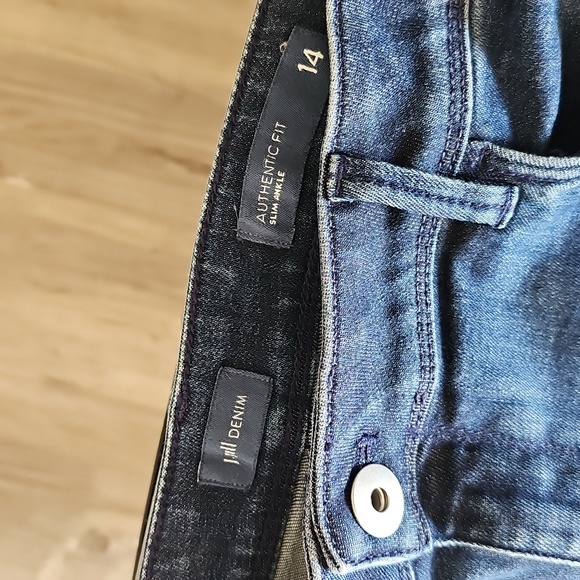 J.Jill Authentic Fit Slim Ankle Jeans Blue 14 - Picture 2 of 3